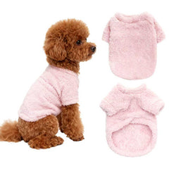 Ittokis sudadera de felpa rosa para perros, ideal para días fríos