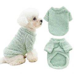 Ittokis suéter para perro XL verde, vista frontal, cómodo y cálido para paseos.