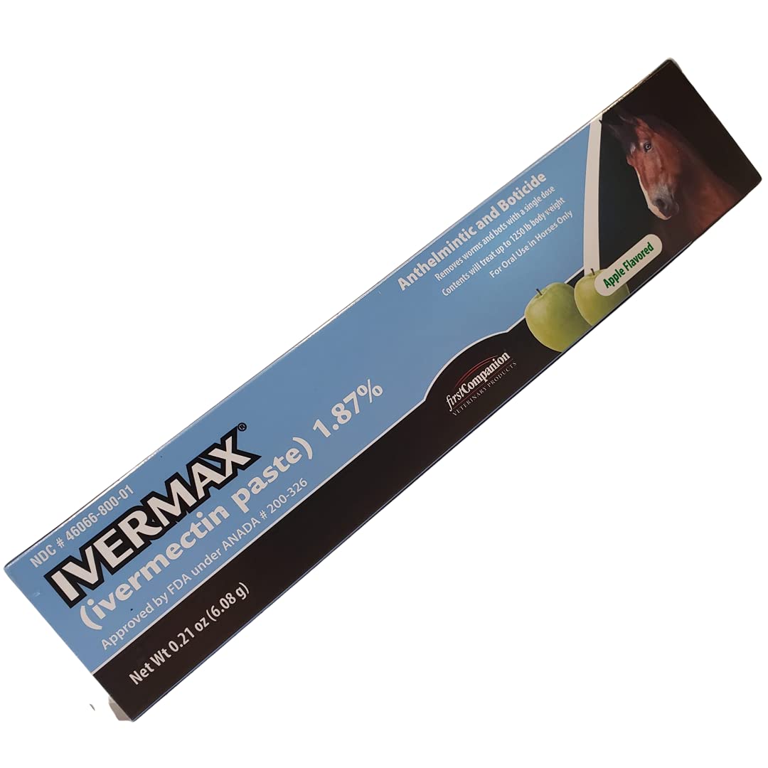 Ivermax herramienta desparasitante caballos sabor manzana