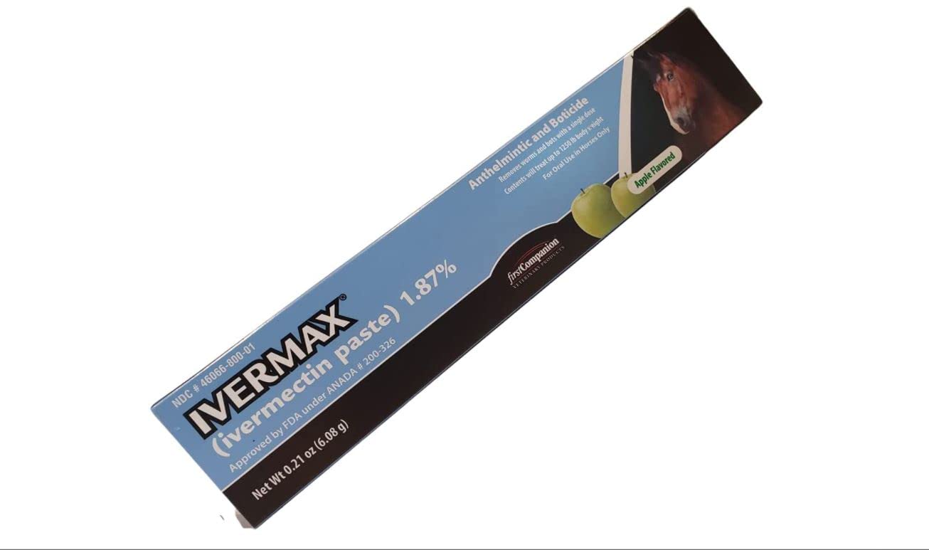 Concentración de Ivermax para uso en caballos, guía de dosificación recomendada.