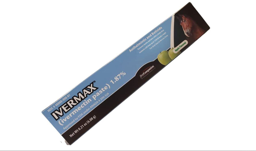 Concentración de Ivermax para uso en caballos, guía de dosificación recomendada.