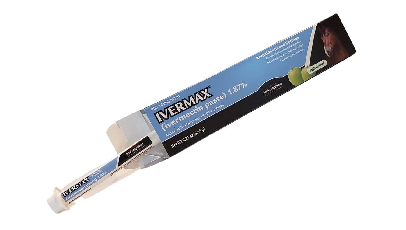 Etiqueta y empaque de Ivermax claros para una dosificación segura.