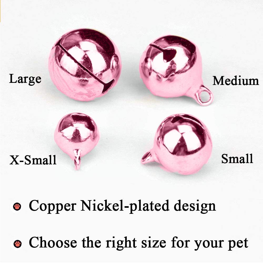 IVIA PET cascabeles color rosa medio, diseño atractivo.