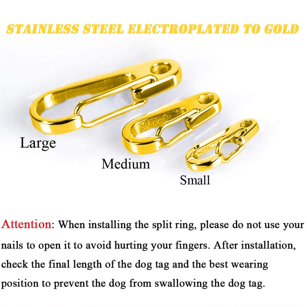 IVIA PET clips para collar y arnés, ideal para mascotas pequeñas.
