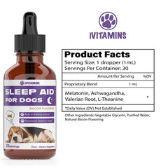 iVitamins ayuda dormir para perros, gotas de absorción rápida.