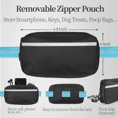 iYoShop bolsillo con cremallera desmontable para llaves y teléfono