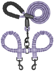 iYoShop Doble Correa para Perros con giro 360 evita enredos durante paseos