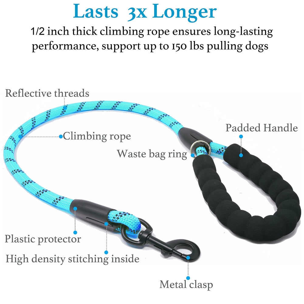 iYoShop Correa doble para perros, ideal para paseos con dos perros activos.