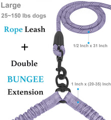 iYoShop Extensión de bungee para dos perros absorbe tirones