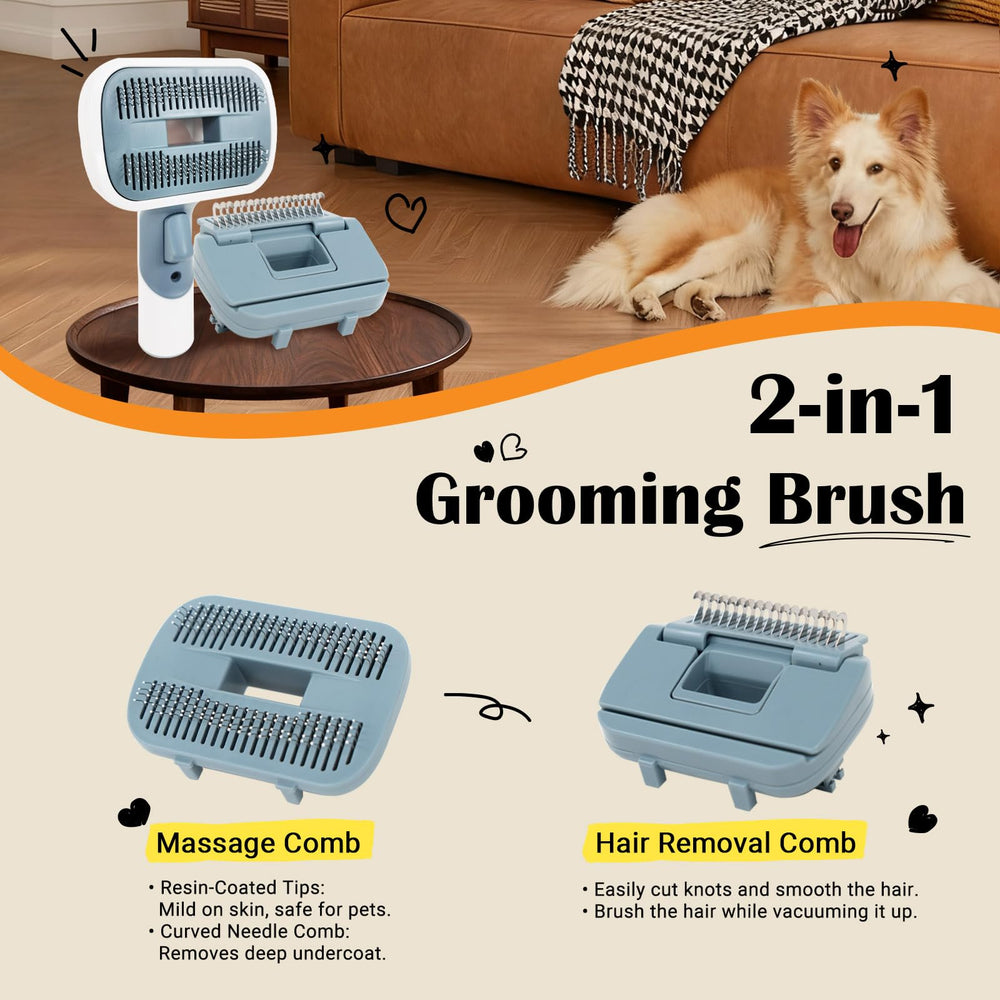 IZSOHHOME cepillo para perros y gatos, masaje suave cuida la piel durante el cepillado
