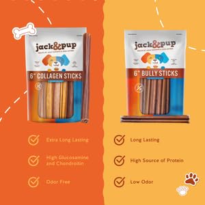 Jack&Pup stick para perros grandes: adecuado para masticación diaria.