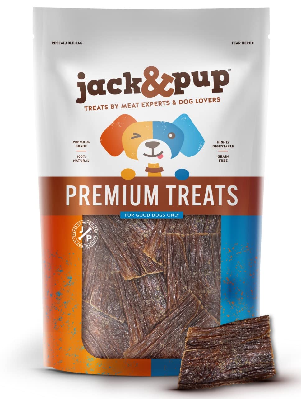 Jack&Pup empaque sostenible, opción respetuosa con el medio ambiente.