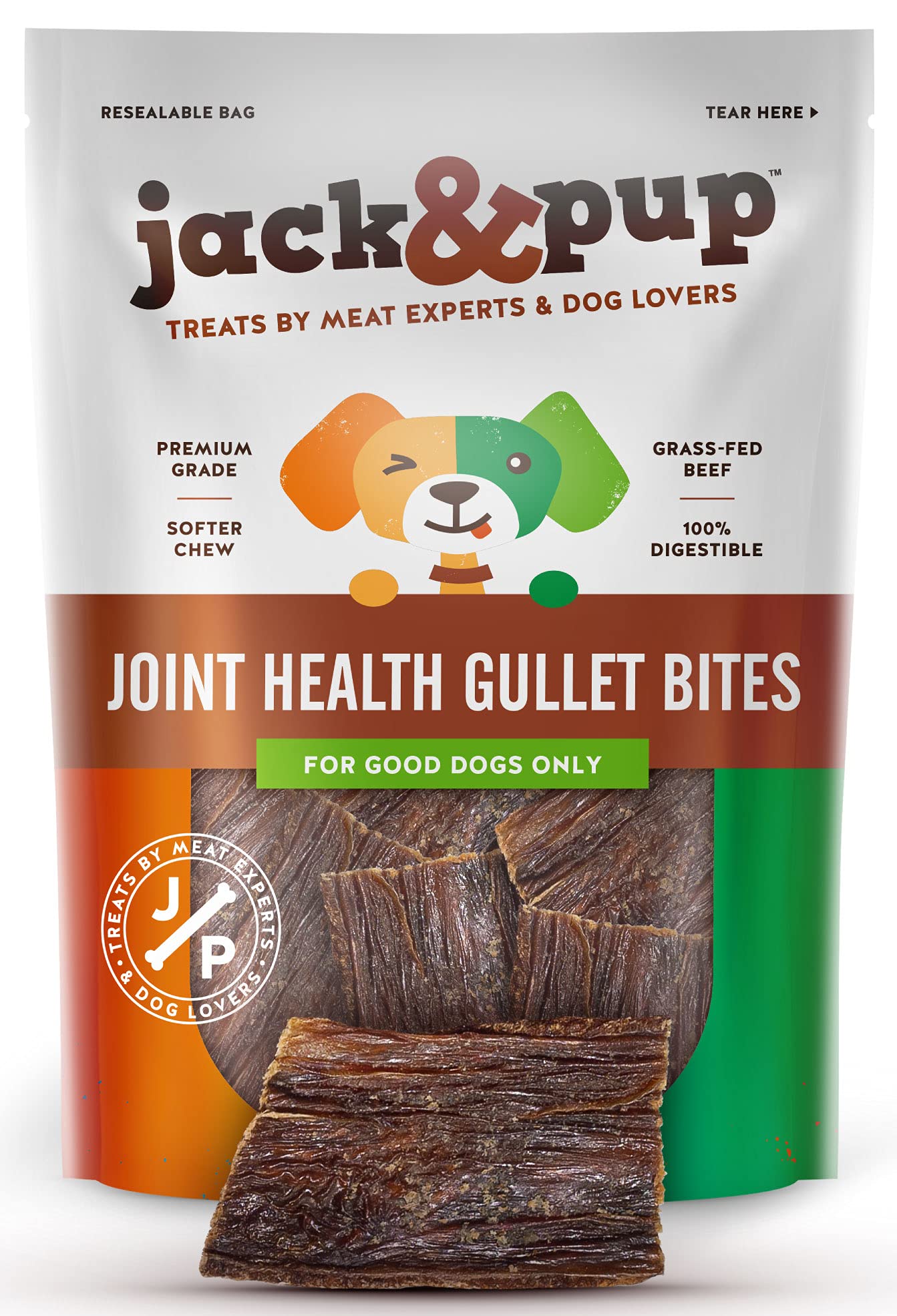 Jack&Pup palitos de buche 680 g, snack natural para perros medianos.