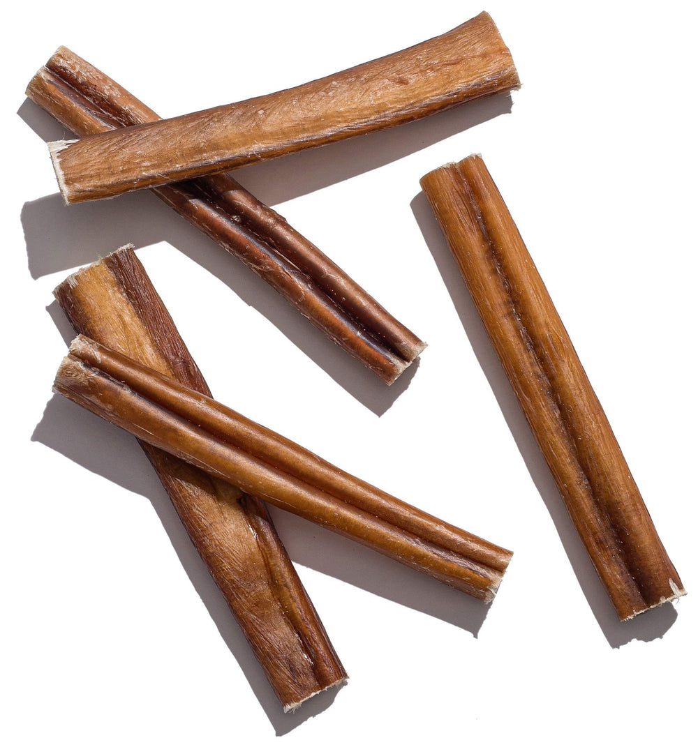 Jack&Pup bully sticks empaque reutilizable para conservar frescura.