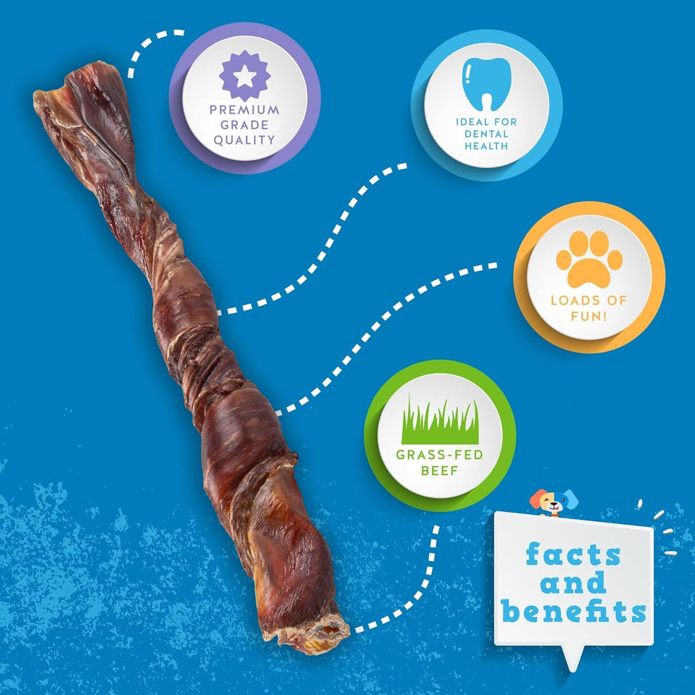 Jack&Pup Bully Twists 6 pulgadas, ideal para perros pequeños