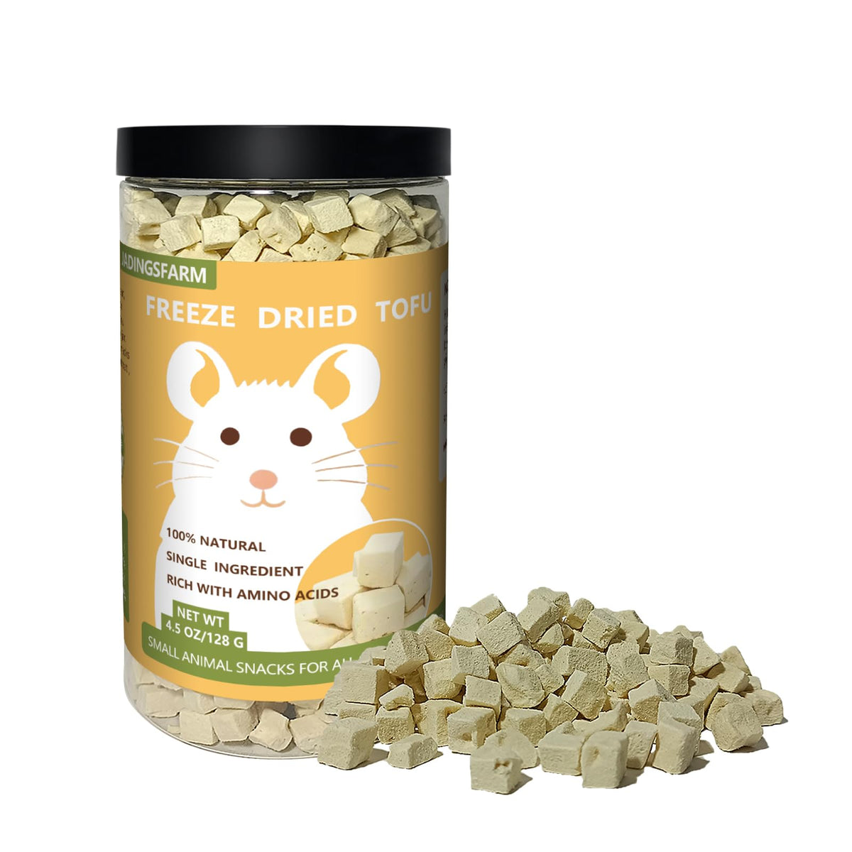 JADINGSFARM alimento natural para hámster y jerbo, 6oz, favorece digestión suave.