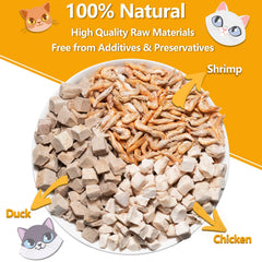 JADINGSFARM Dieta cruda natural para gatos y gatitos, soporte digestivo potencial.