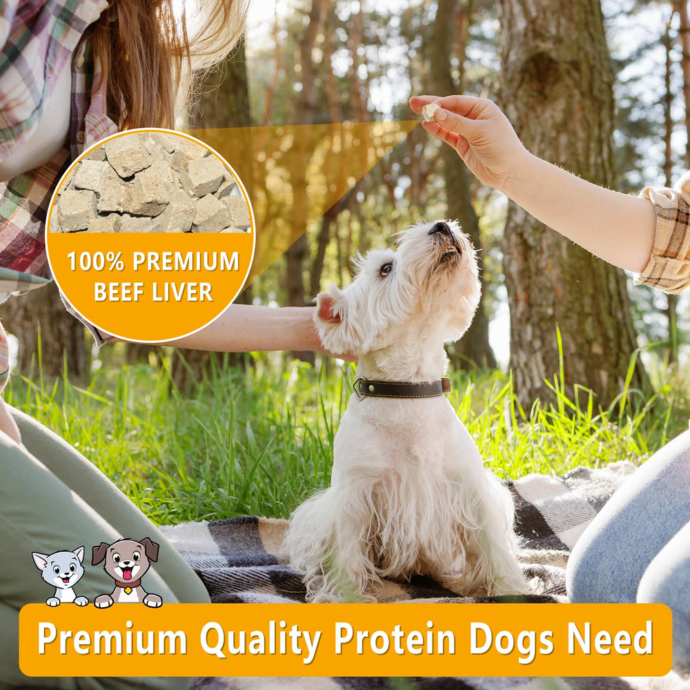 JADINGSFARM ingrediente único: hígado de res para perros sin aditivos.