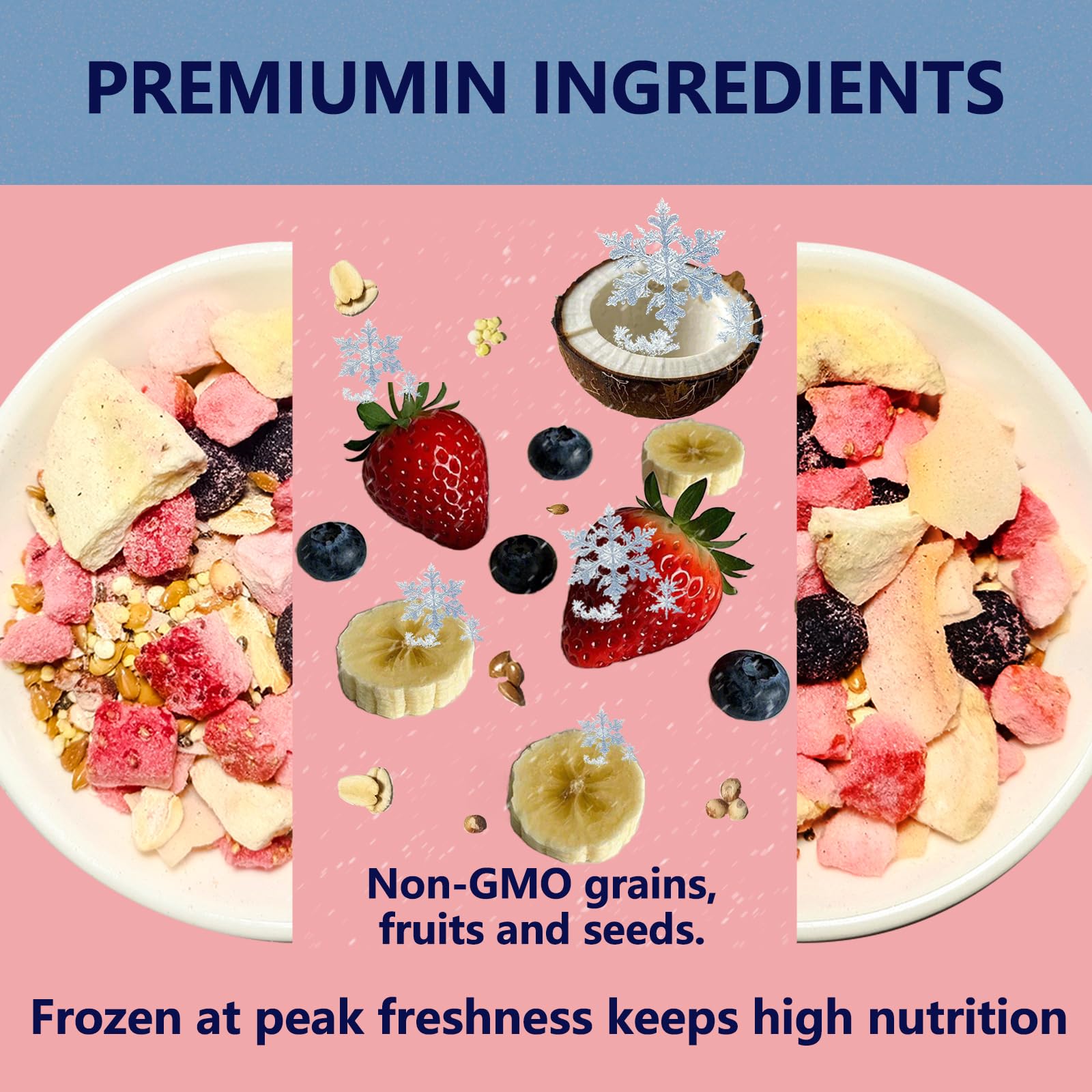 JADINGSFARM Mezcla Buffet Frutal: almacenamiento conveniente para mantener frescura entre usos.