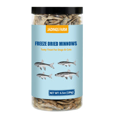 JADINGSFARM Minnows: lata abierta, snack natural para mascotas con alto contenido de proteína.