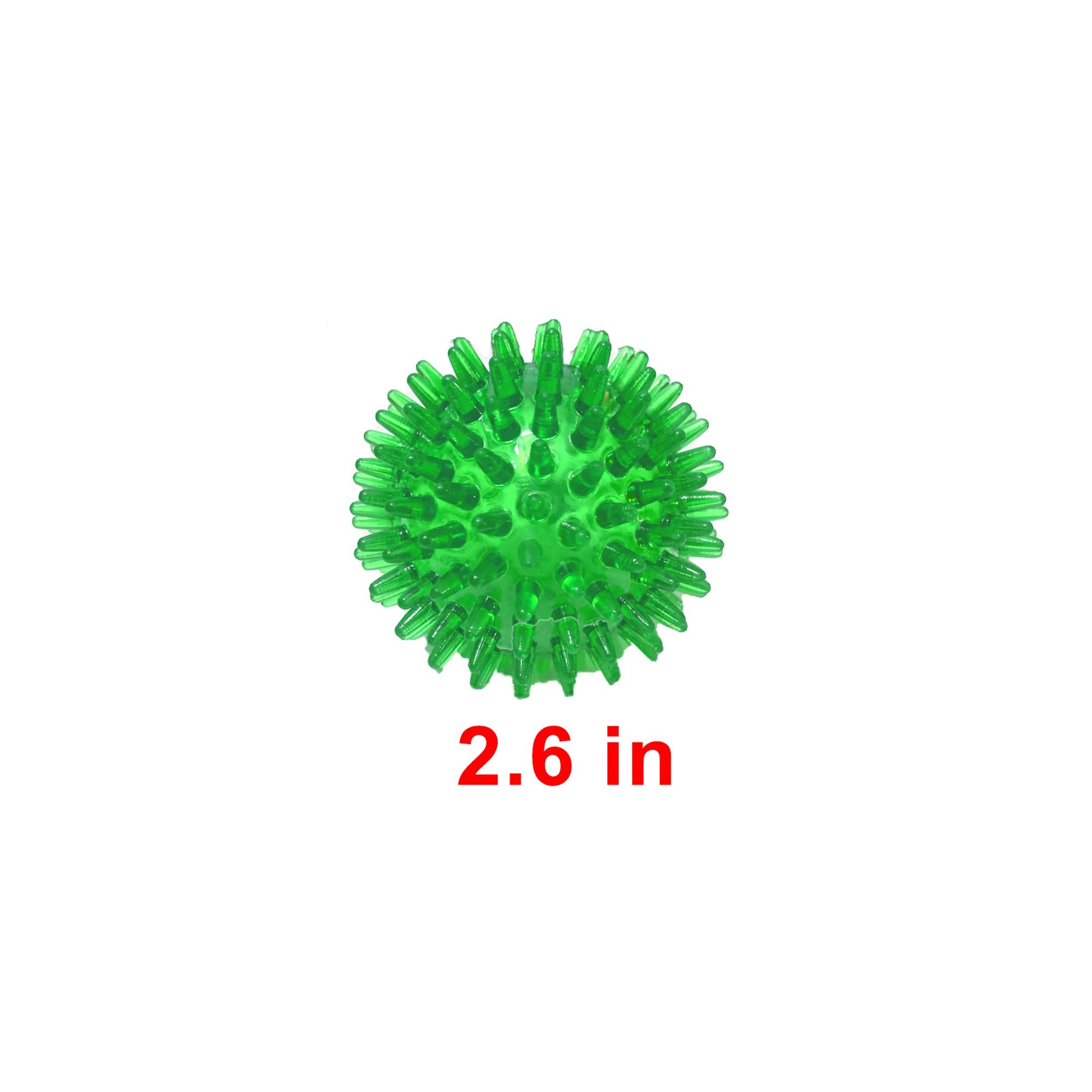Jalousie: bola espinosa verde para juego de lanzamiento y exploración.
