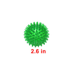 Jalousie: bola espinosa verde para juego de lanzamiento y exploración.