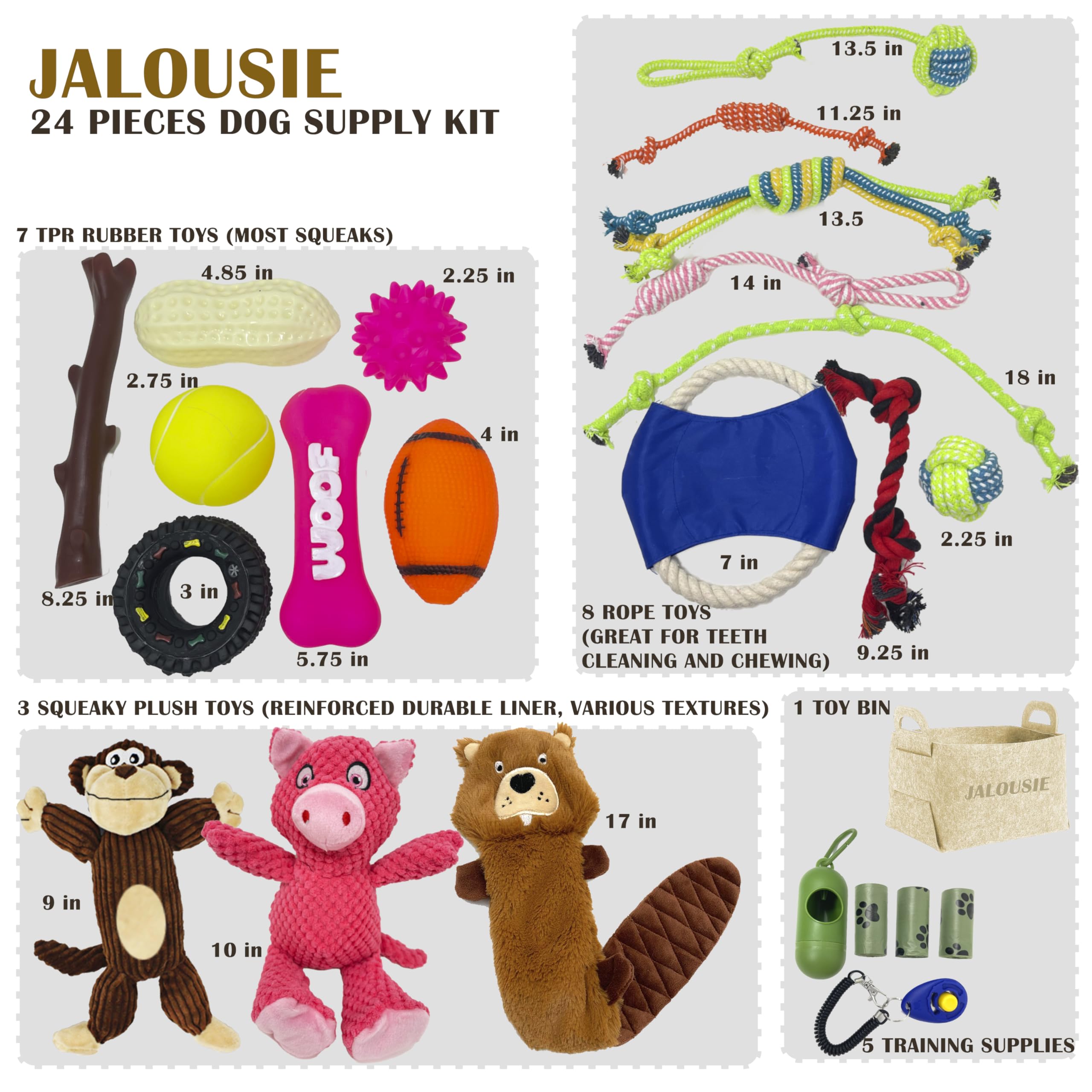 Jalousie peluche dental con sonajero, promueve juego y limpieza suave