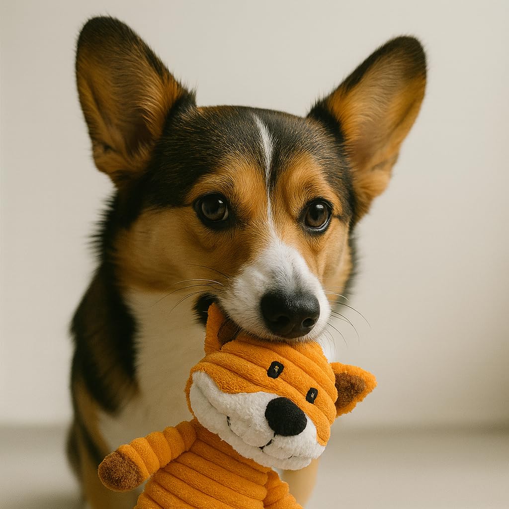 Peluches Jalousie mapache resistente para perros de mordida moderada.