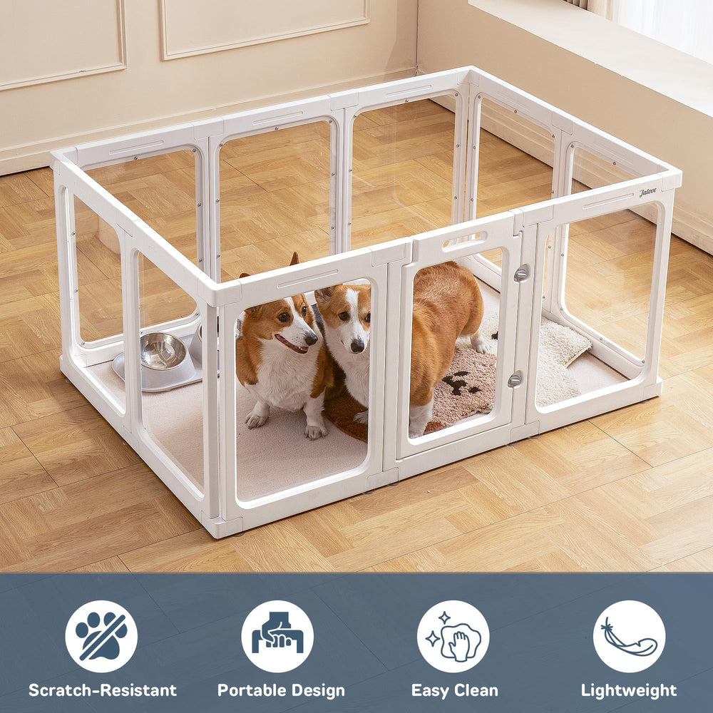 Jalove corral interior modular para ampliar área de juego.