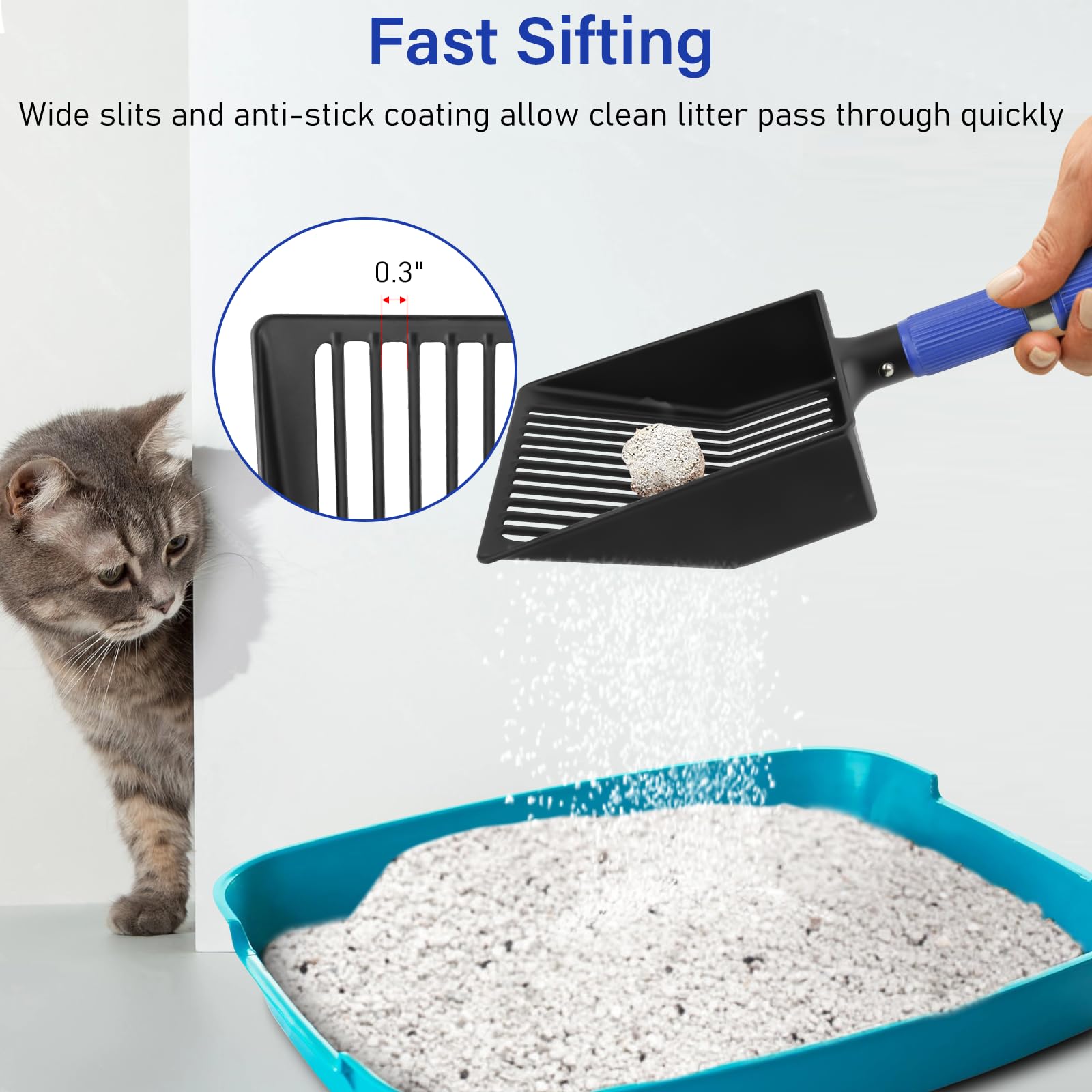 JAMIEWIN uso multipropósito para gatos y pollos, limpieza del entorno.