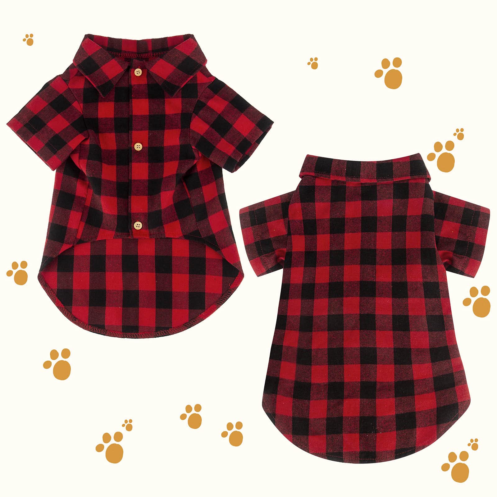 Jamktepat camisa para perro con costuras reforzadas para mayor durabilidad.