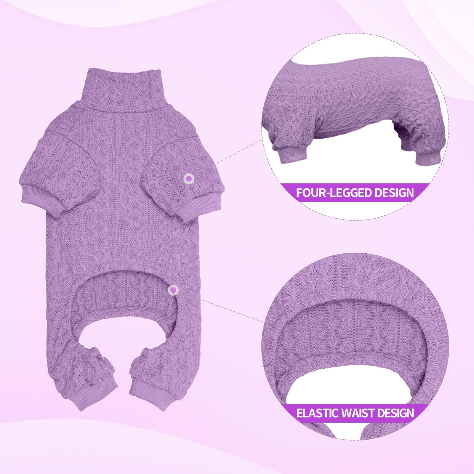 Diseño liso Jamktepat, suéter para perro grande, estilo versátil y sobrio.