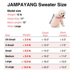 Sudadera JAMPAYANG para perro, diseño knit y colores vivos para destacar.