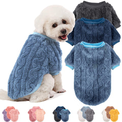 Sudadera JAMPAYANG para perro en azul, comodidad y calor para paseos.
