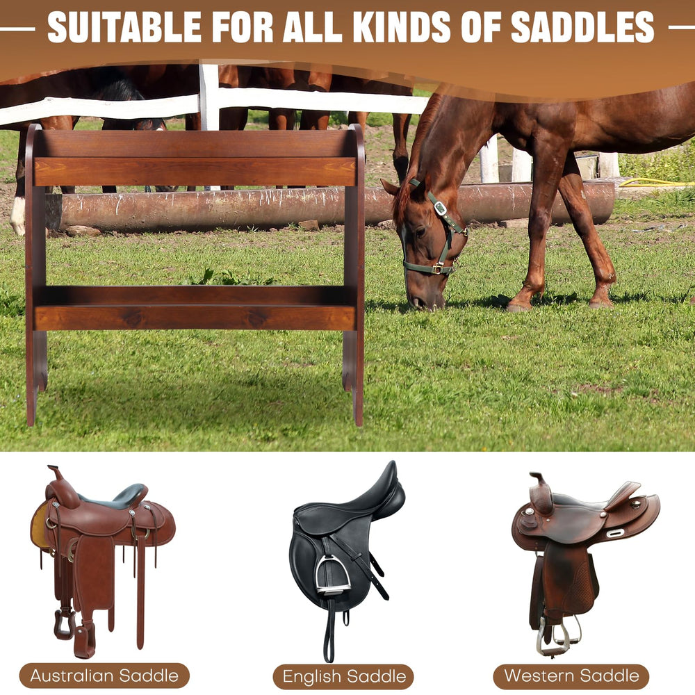 Janedream caballete, espacio de almacenamiento para accesorios de equitación.