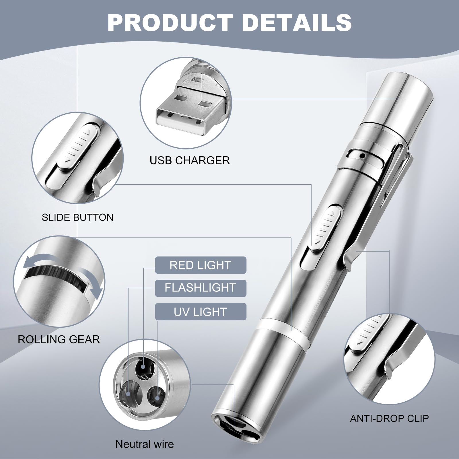 JANHER carga USB recargable para uso continuo