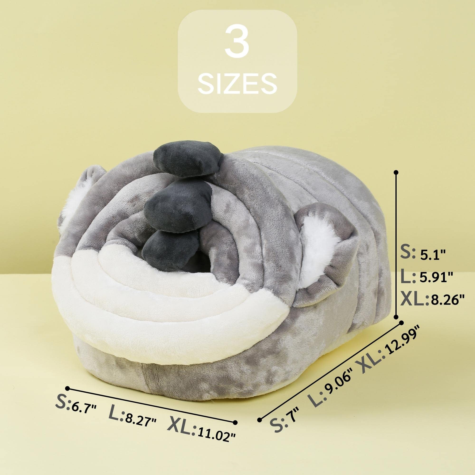JanYoo Koala cama lavable en máquina con funda extraíble.