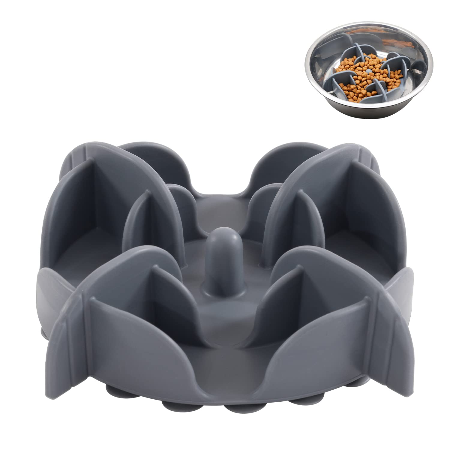 Jaoul inserto de alimentador lento para perros pequeños, mejora el ritmo de comer.