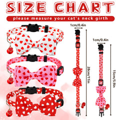 JarThenaAMCS collar de gato con corazón blanco y lazo, añade encanto y seguridad.