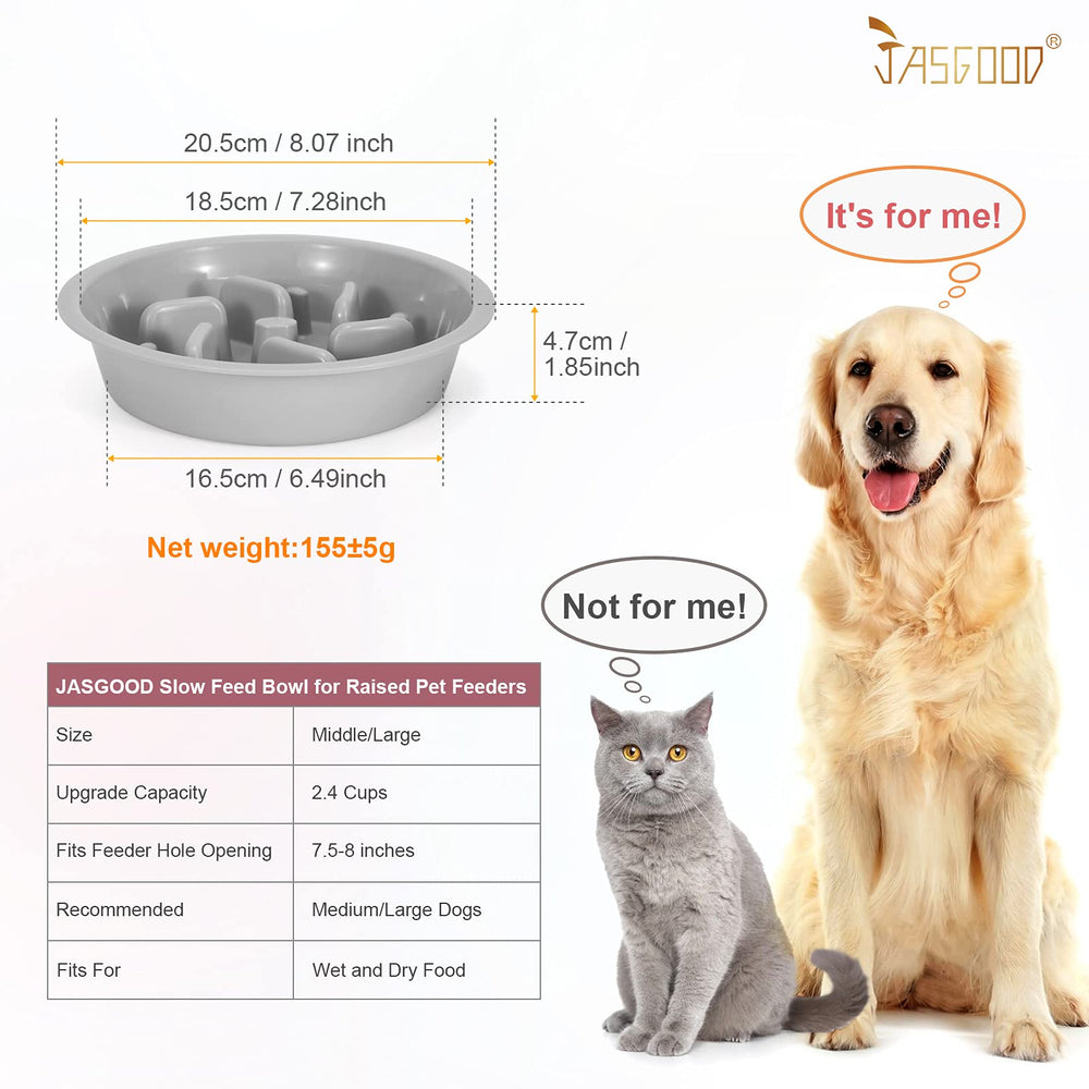 Capacidad de 19 oz para comidas húmedas en el comedero lento de JASGOOD.