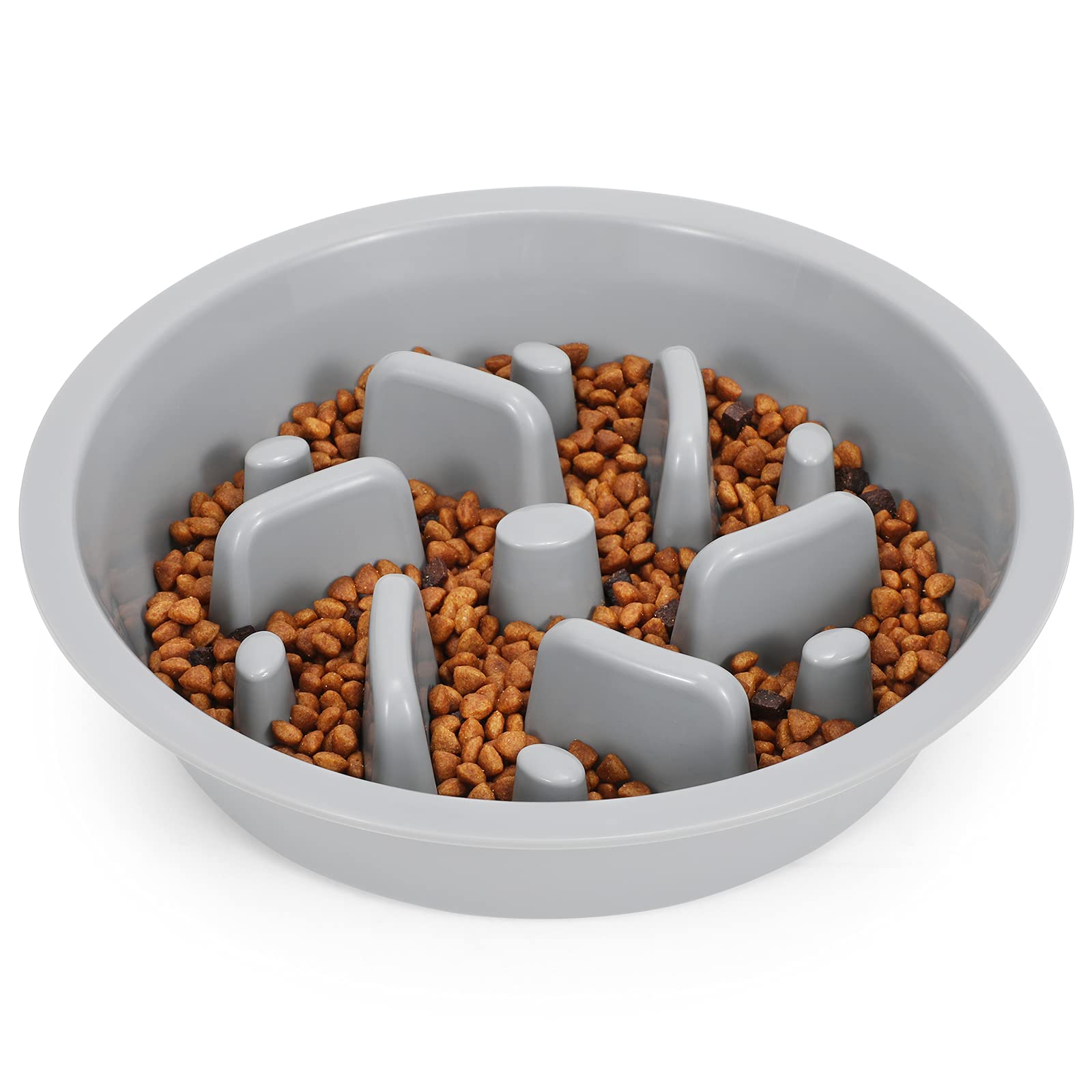 Comedero lento JASGOOD para perros con apertura de 7.5–8 pulgadas fomenta comer con calma.