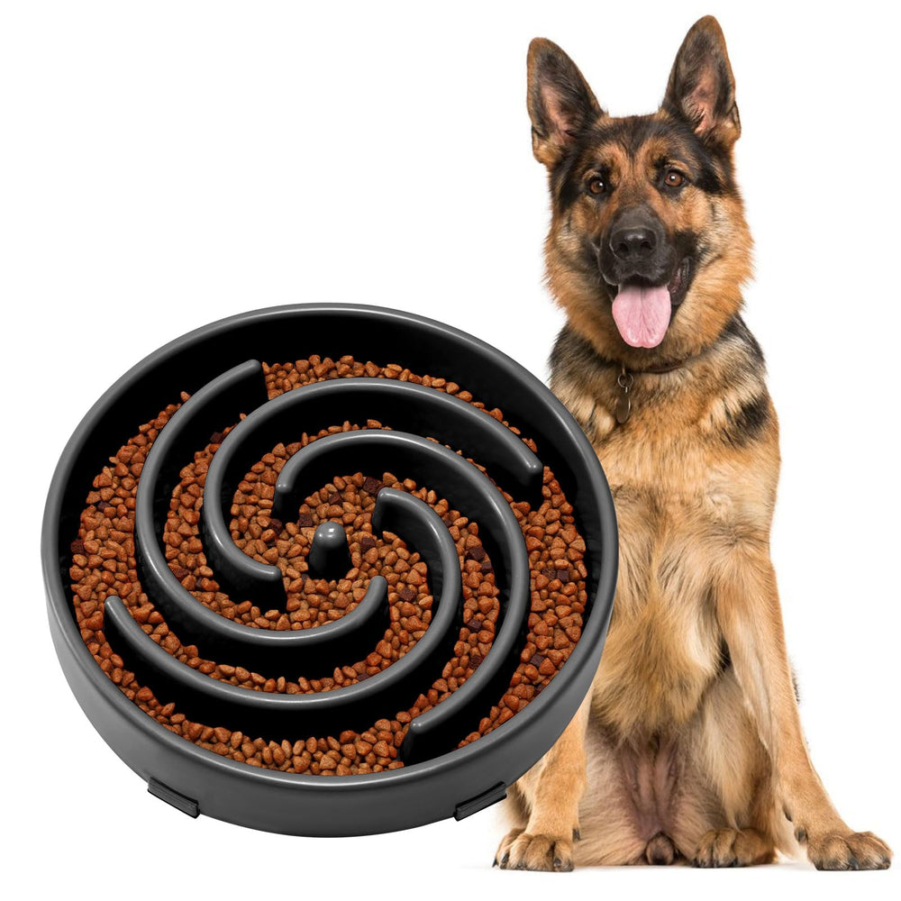 JASGOOD tazón alimentación lenta para perros grandes promueve comer despacio.