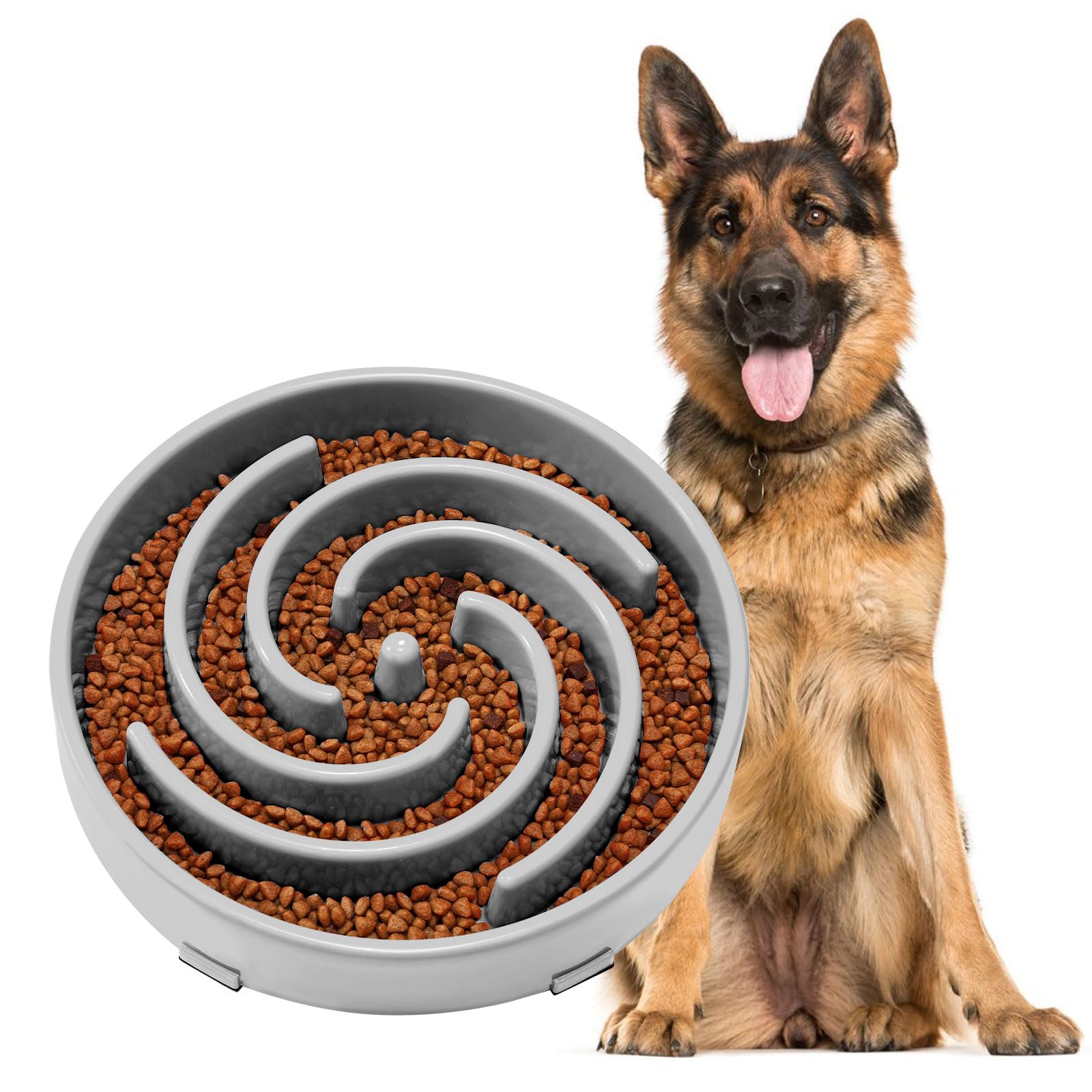 JASGOOD tazón lento con espiral-laberinto para comer pausadamente