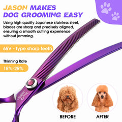 Acero japonés 440C de JASON, duraderas y afiladas para resultados consistentes.