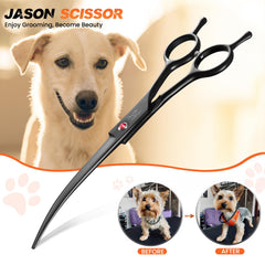 Tijera JASON con mango ergonómico para reducir fatiga durante sesiones largas