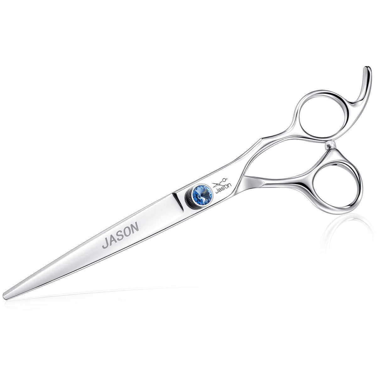 Tijeras JASON para perros rectas de 7 pulgadas, corte profesional y cómodo