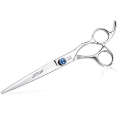 Tijeras JASON para perros rectas de 7 pulgadas, corte profesional y cómodo
