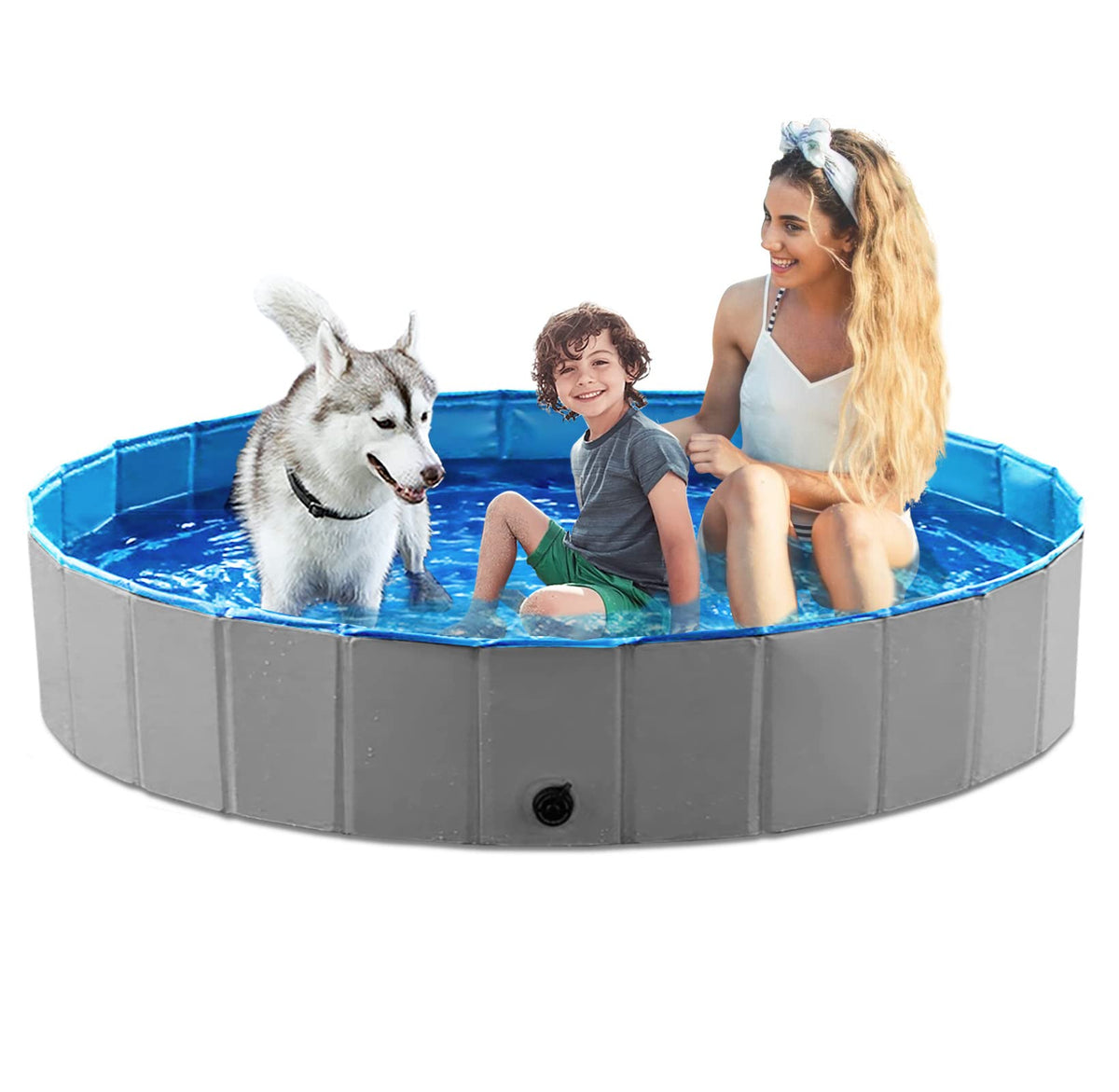 Jasonwell piscina para perros plegable lista para uso rápido en exterior