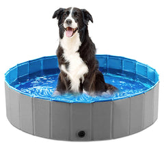 Jasonwell piscina plegable para perros de 32 pulgadas, ideal para jugar al aire libre