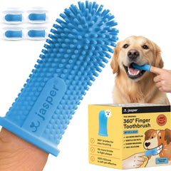 Cepillo Jasper 360 para perros, limpieza completa de dientes.